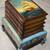 VINTAGE STORAGE BOX WITH HAND PAINTED SAILING SHIP 6 thumbnail