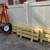 4x8 Folding Utility Trailer – Removable Sides – Treated Wood Deck 7 thumbnail