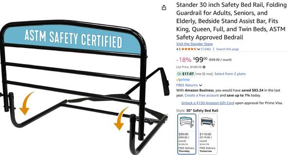 NEW Safety Bed Rail 1