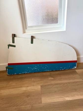 Sailboat Rudder Nautical Antique 1