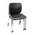 200 New Black Stacking Chairs with optional Casters 2 thumbnail