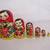 Russian Hand Painted 9 Piece Matryoshka Nesting Dolls-9 1/8" Tall 3 thumbnail