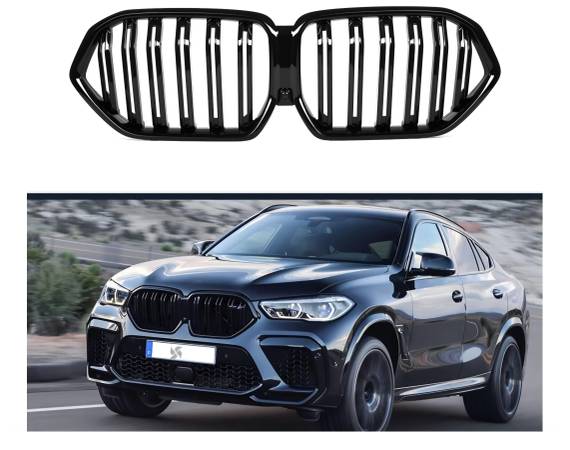 2020 BMW X6 gloss black grilles 1