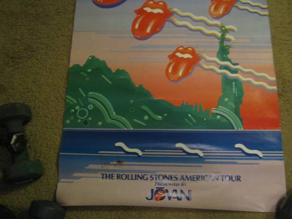 the rolling stones 1981 american tour poster - collectibles - by