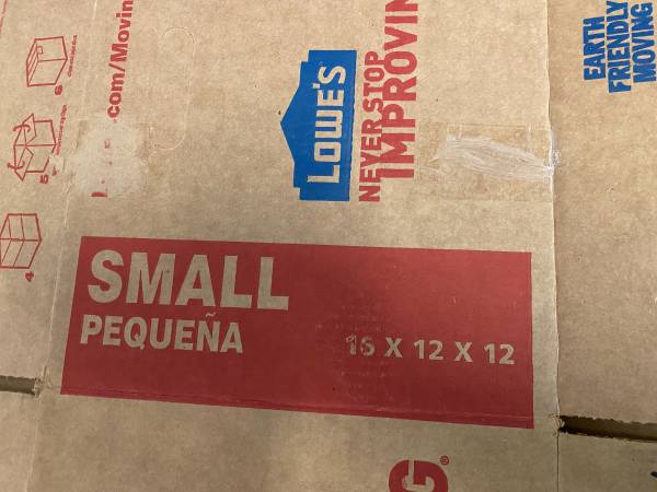 20 LOWES SMALL Moving Packing Shipping Boxes Small Lot of 20 1