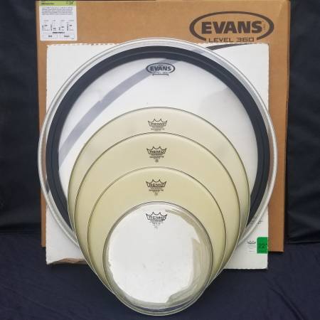 Drum Heads 5-Piece Assorted 1