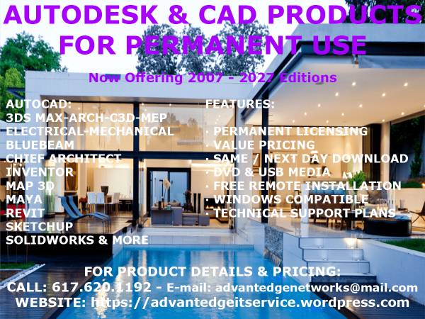 Perpetual AutoCAD/Revit/Sketchup/Solidworks with Value Pricing 1