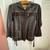 Chocolate Brown Genuine Deerskin Leather Jacket w/Fringe 2 thumbnail