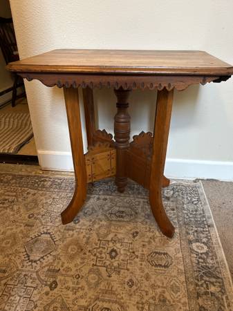 Eastlake Antique Side Table - $175 (Lakeway)63435862052609122