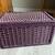 Purple Wicker Storage Box With Lid 1 thumbnail