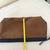 New Sondra Roberts Squared Women’s Brown Suede Clutch Purse Makeup Bag Pouch 12 thumbnail