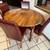 Artisan Solid Wood Round Table + 4 High-End Leather Chairs 10 thumbnail