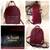 St. Scott London Burgundy Gold Hardware Mini Backpack Shoulder Bag 7 thumbnail