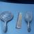 Silver hairbrush, comb and mirror. 1 thumbnail