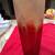 Dramatic Statement Piece. MCM Red Square Cylindrical Vase. Very Thick 4 thumbnail