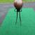 Mid Century Garden Sphere with Wrought Iron Base 6 thumbnail