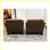 Pottery Barn Dark Brown Velvet Chairs + Ottoman, Set Of Three 5 thumbnail