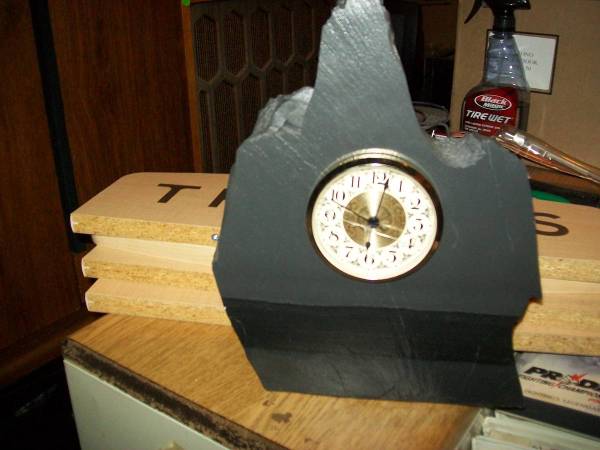 nice heavy slate clock 1