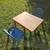 Children's Wood GUIDECRAFT Table & Base Line Chair Set 2 thumbnail