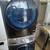 Samsung Blue glass front load GAS washer/Dryer stackable set 1 thumbnail