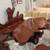 Wood with art Cafe table comple set / 4 chairs 6 thumbnail