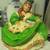 Vintage Signed Prescott 1980 Girl Dancing Green Dress w/ Braids St Pat 5 thumbnail