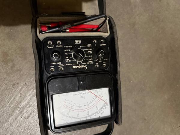 Simpson 260 analog multimeter 1
