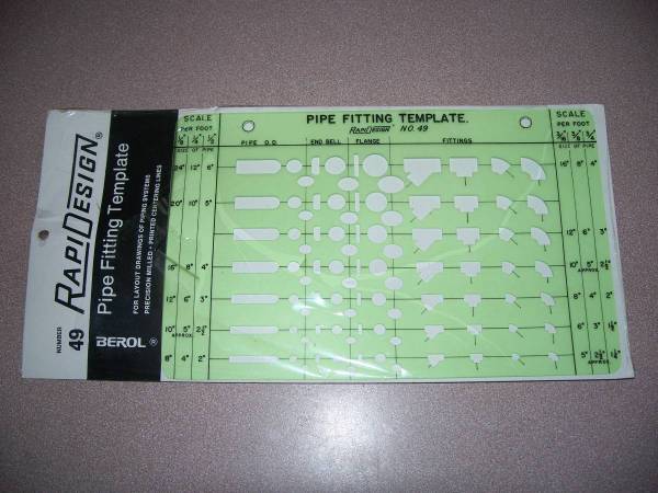 Rapidesign # 49 Pipe Fitting Template 1