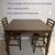Tall dining table with 4 matching chairs 1 thumbnail