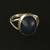 Vintage Sterling silver ring with blue lapis stone Size 6.5 1 thumbnail
