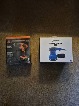 New Circular sander and Cordless drill 1