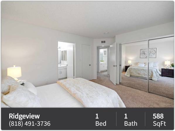 $1,923 / 1 hab - 588 pies² - ¡Incluya este departamento de 1 habitación en su lista de visitas! ¡No se arrepentirá! (Northridge - Cerca del centro comercial Northridge Fashion Mall)63662653511939121
