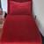 Deep Red Velvet Chaise Lounge Chair 6 thumbnail