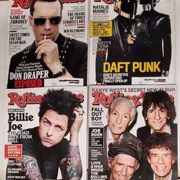4 Rolling stone magazines from 2013 Billie Joe, Don Draper, Daft Punk 1