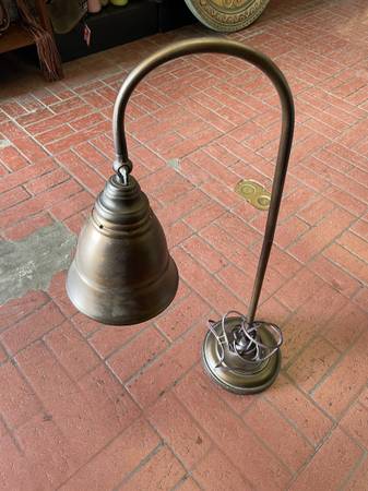 Adjustable brass table lamp or desk light 1