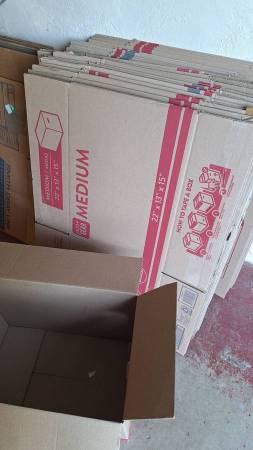 42 medium cardboard boxes 1