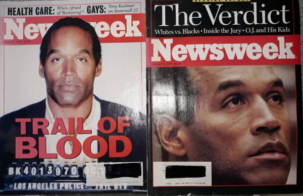 O.J. Simpson Cover of Newsweek 1