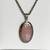VTG. Sterling Silver Pink Mother Of Pearl Pendant 28" Necklace 26.9 Gr 3 thumbnail
