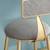 Velvet Cushioned Bar Stools with Gold Legs – a set of 2 2 thumbnail