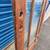 35.75 x 79" 1920s antique solid wood Arts & Crafts DOOR 9 panels Glass 3 thumbnail
