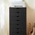 Small Black 7 Drawer Dresser/Cabinet - DELIVERY AVAILABLE 2 thumbnail