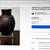 BITOSSI ‘Raffia’ Chocolate Brown Ceramic Urn/Vase, Made in Italy 10 thumbnail