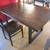 Thick wood / Metal frame modern kitchen Table + 2 chairs 6 thumbnail