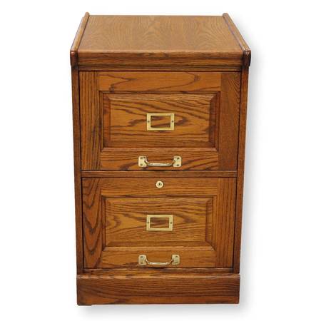 Winner's Only 2 Drawer File Cabinet - Dark Oak 1
