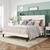 Full Velvet Platform Bed Frames with Adjustable Headboards 3 thumbnail