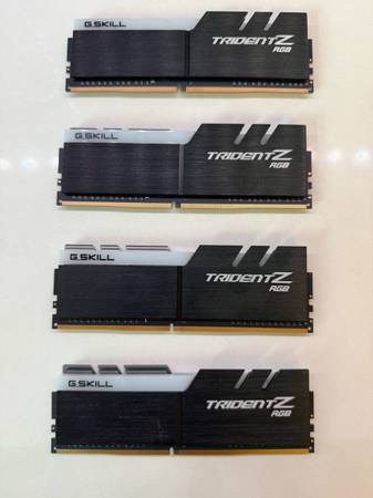 4x8GB TridentZ DDR4 RAM 3200mhz 1