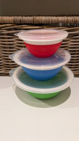 New Multi-Color Thin Collapsible Bowl Set 1