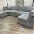 Grey 6pc modular sectional includes storage ottoman- new 1 thumbnail