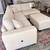 Brand new ivory color corduroy Sectional Sofa with usb charging and st 2 thumbnail
