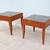 Contemporary George Simons for Brayton Granite Square Side Tables Pair 5 thumbnail